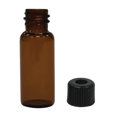 Chromatography Research Supplies 1.8 mL Amber Screw Top Combo Pack w/ Preassem Caps (100/pk)